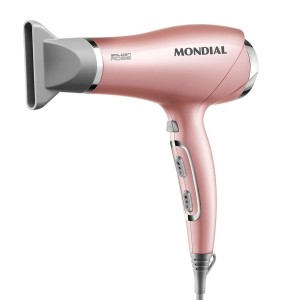 SECADOR DE CABELOS MONDIAL GOLDEN ROSE 2000W