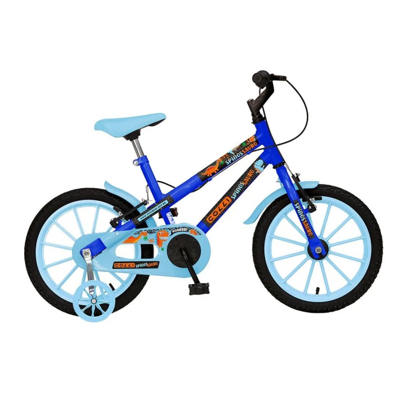BICICLETA ARO 16 COM RODINHA AZUL