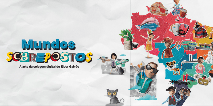 JK Espaço Arte recebe exposição que revela os universos criativos da colagem digital de Elder Galvão