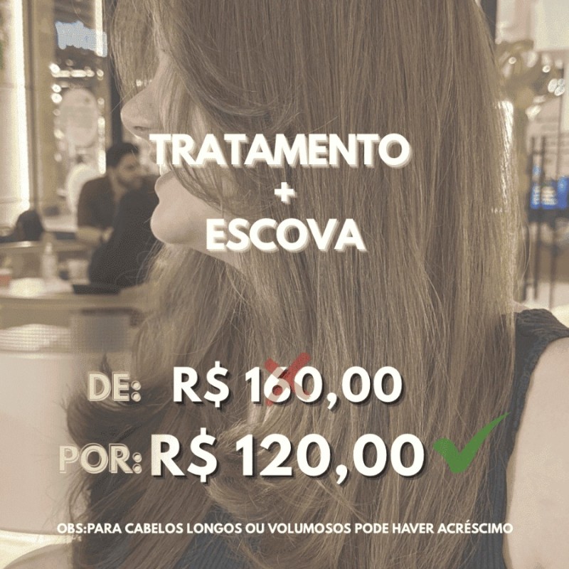 COMBO: TRATAMENTO + ESCOVA