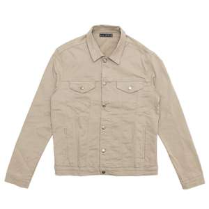 JAQUETA MASCULINA  DENIM AREIA