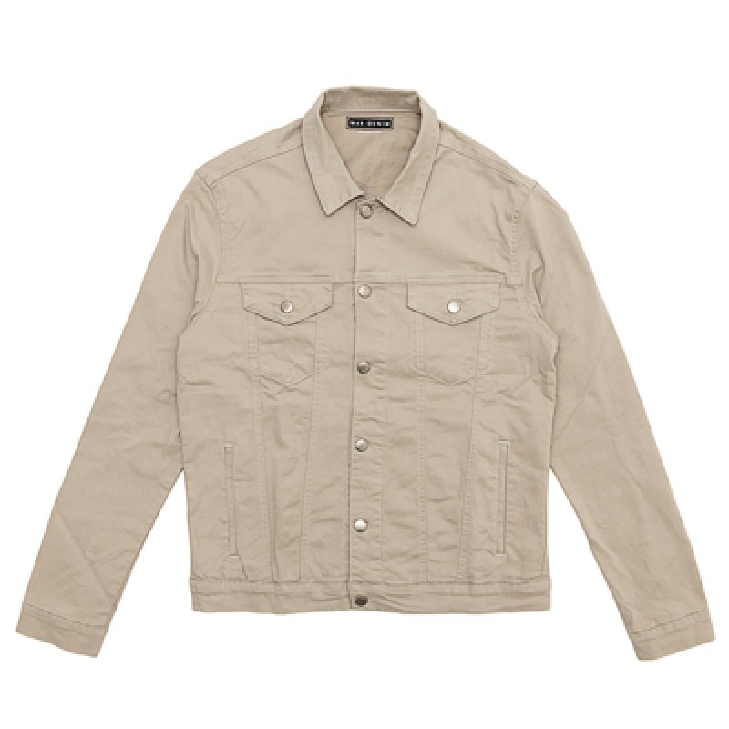 JAQUETA MASCULINA  DENIM AREIA