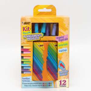 KIT PLANEJAMENTO PROYECTO (6 CANETAS E 6 MARCADORES) BIC