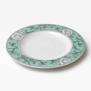 PRATO SOBREMESA TRAMONTINA  HELEN PORCELANA DECORADA 21 CM