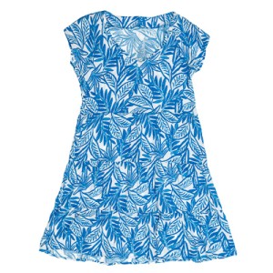 VESTIDO AZUL ESTAMPADO
