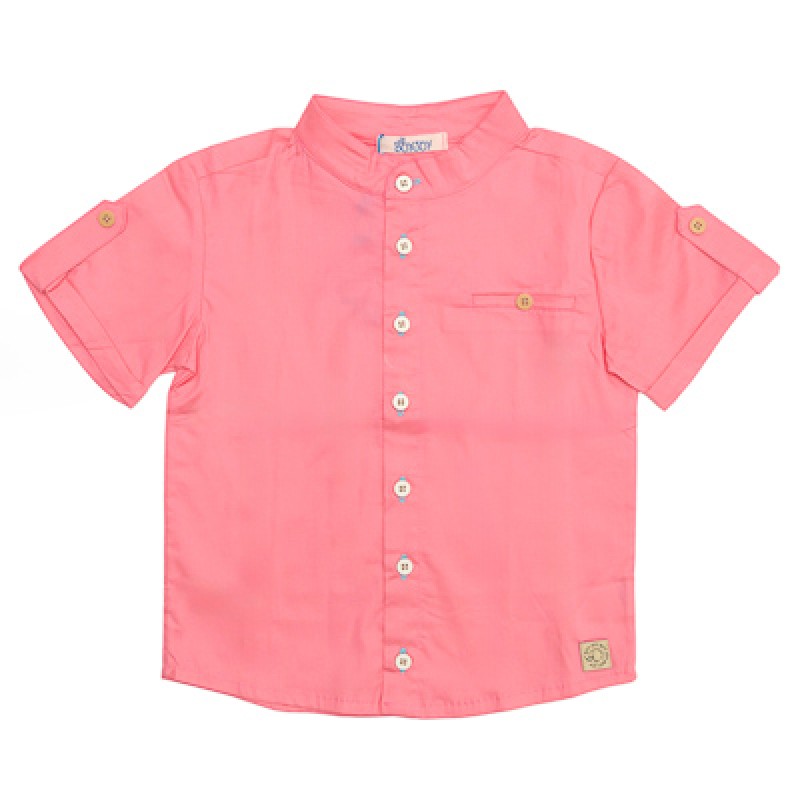 CAMISA 2 ANOS ROSA + BERMUDA 2 ANOS COR AVELÃ