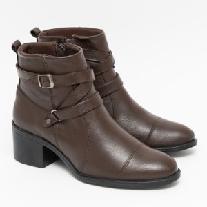 BOTA FEMININA COURO
