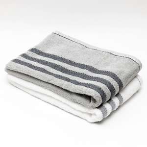TOALHA DE BANHO 100% ALGODÃO (COR CINZA E BRANCA)