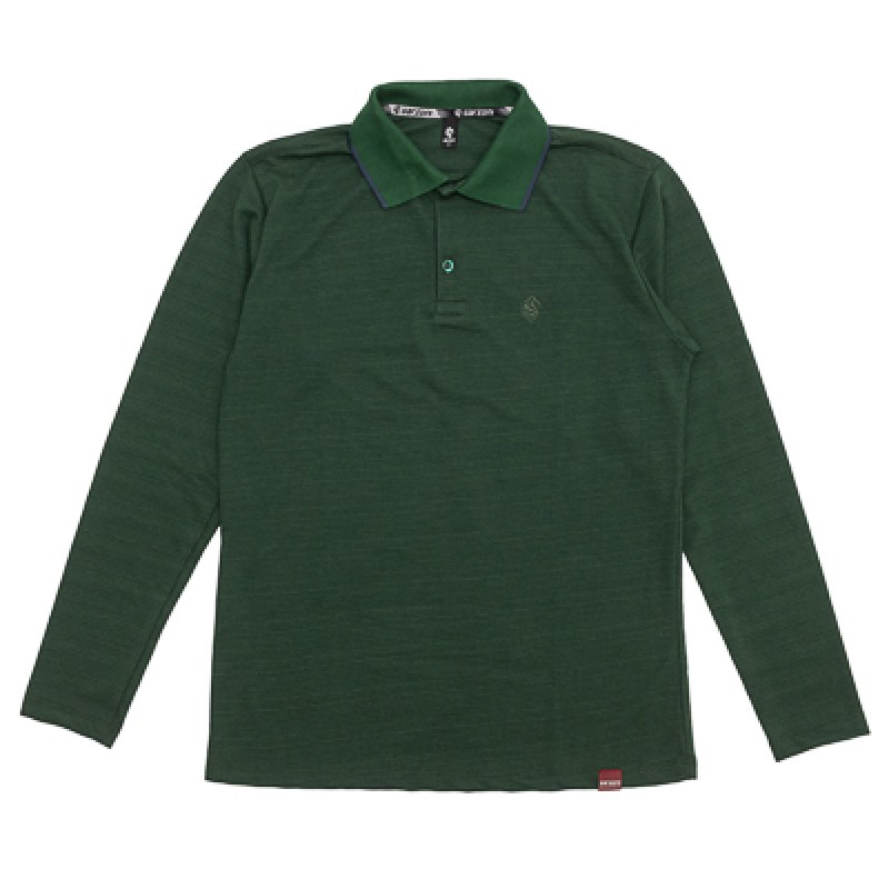 GOLA POLO MANGA LONGA (VERDE)