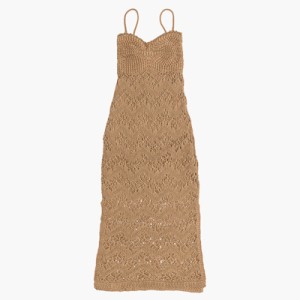 VESTIDO DE TRICÔ MARROM CLARO