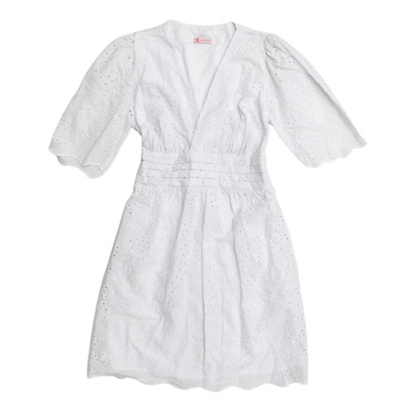 VESTIDO DE LASE BRANCO