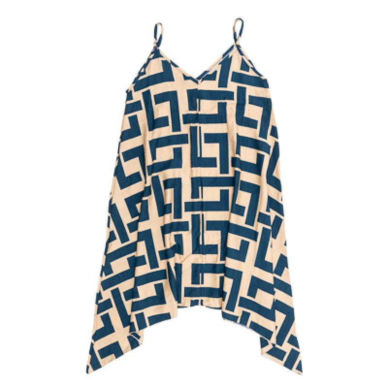 VESTIDO CREPE GEOMÉTRICO