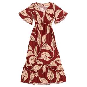 VESTIDO ESTAMPADO COM MANGA