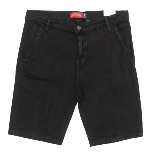 PW BERMUDA MASCULINA SARJA PRETA