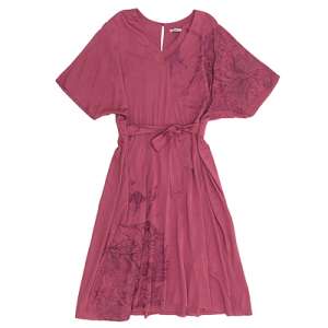 VESTIDO ROSA GOIABA EM VISCOLINHO