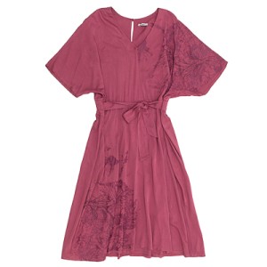 VESTIDO ROSA GOIABA EM VISCOLINHO