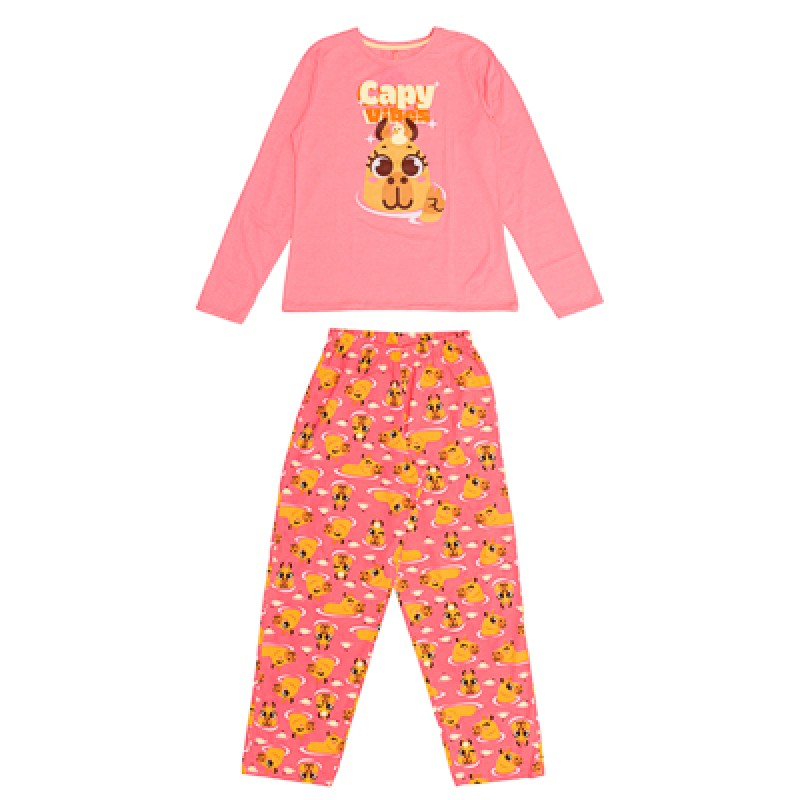 PIJAMA ULTRAVISCO CAPIVARA – VERDE