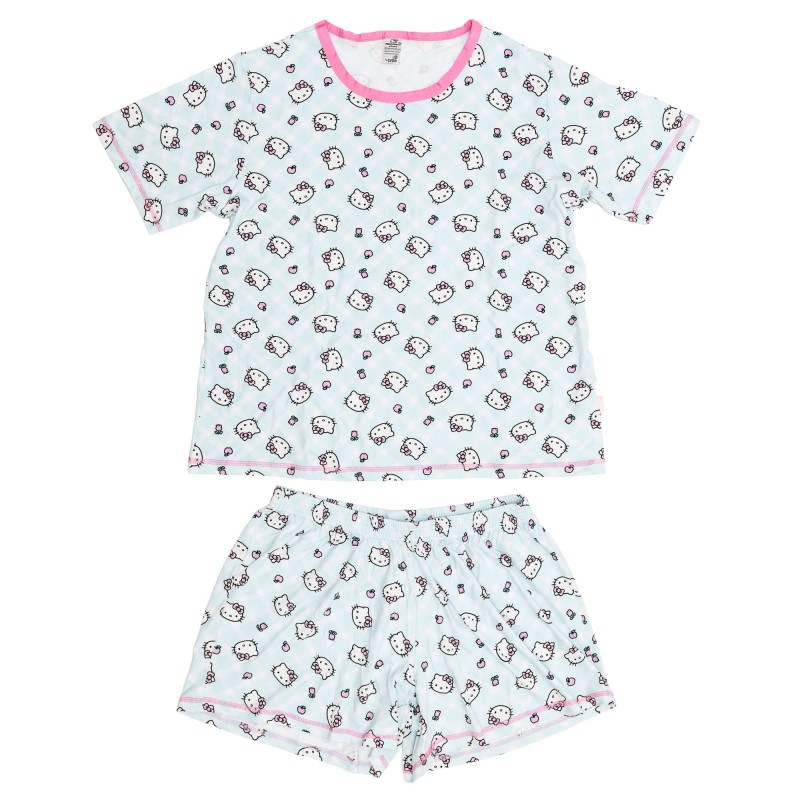 PIJAMA CURTO ADULTO HELLO KITTY