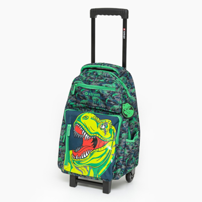KIT ESCOLAR XTREAM MASCULINO (DINOSSAURO) LANCHEIRA E ESTOJO