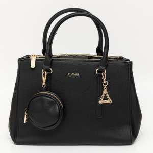 BOLSA EM PU COM ALÇA DE MÃO E 3 REPARTIÇÕES