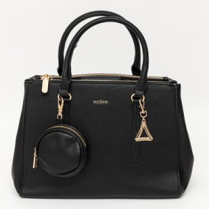 BOLSA EM PU COM ALÇA DE MÃO E 3 REPARTIÇÕES