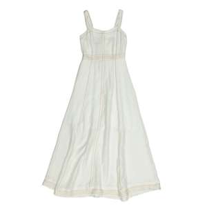 VESTIDO MIDI PESPONTOS CONTRASTE